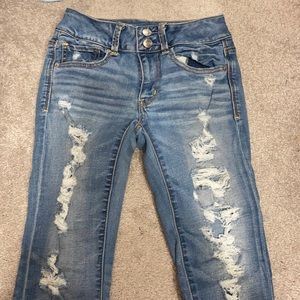 American eagle artist crop jeans